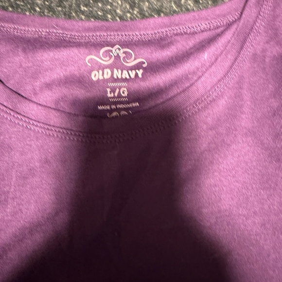 Old Navy Women's Violet Long Sleeve Tee - Picture 2 of 2
